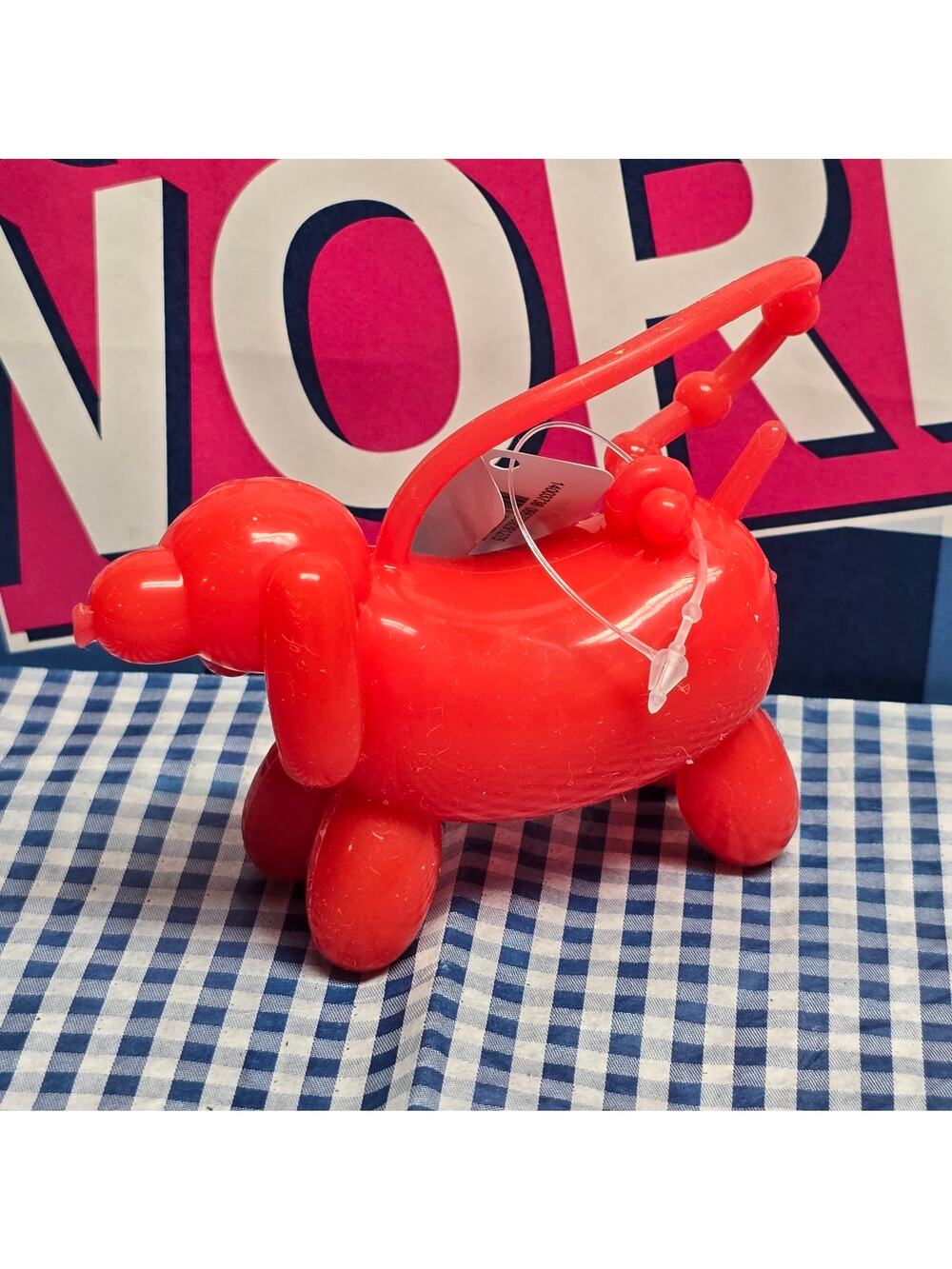 BBW Red Dog Balloon Animal PocketBac Holder Backpack Purse Luggage